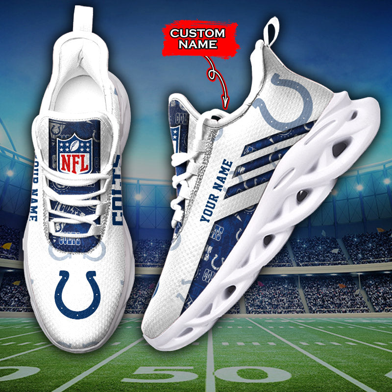 Ideafootwear Indianapolis Colts NFL Max Soul Shoes Sneakers For Men And Women