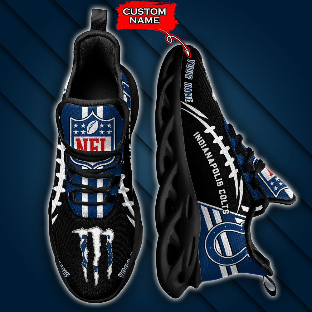 Ideafootwear Indianapolis Colts NFL Max Soul Shoes Sneakers For Men And Women