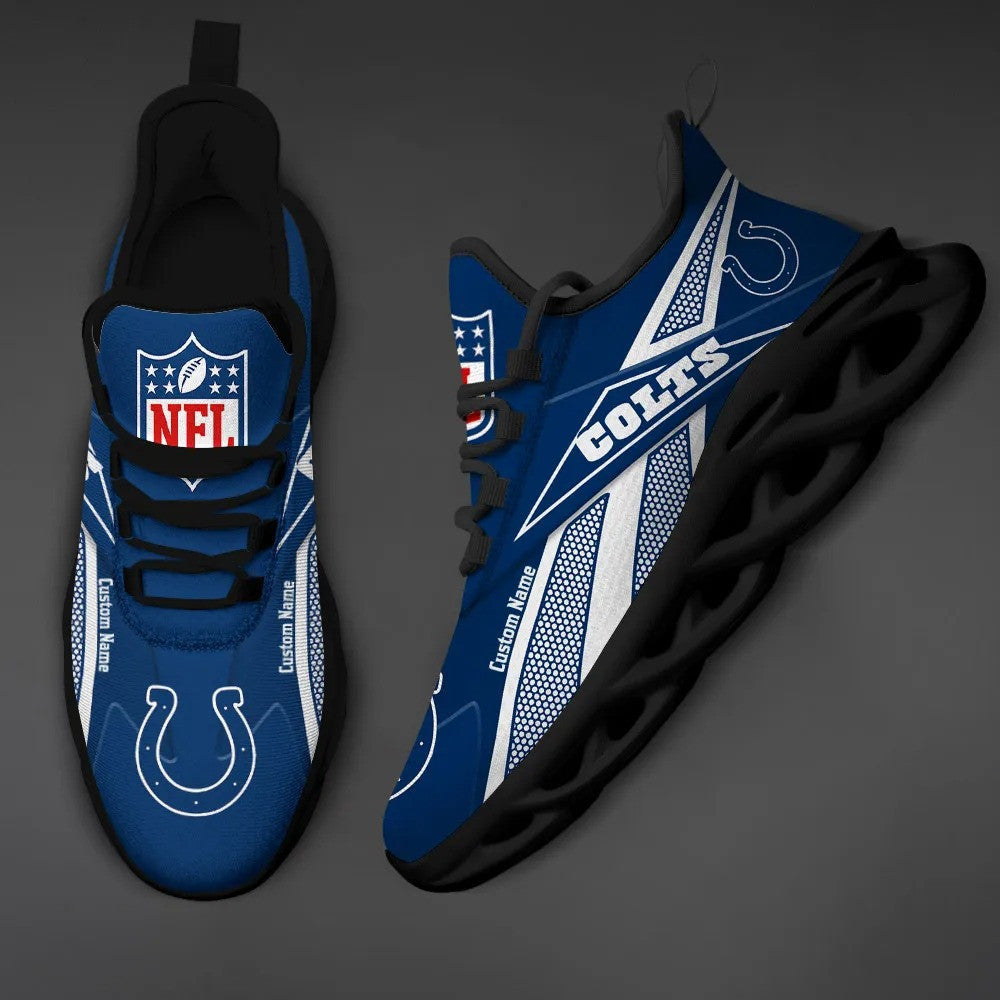 Ideafootwear Indianapolis Colts NFL Max Soul Shoes Sneakers For Men And Women