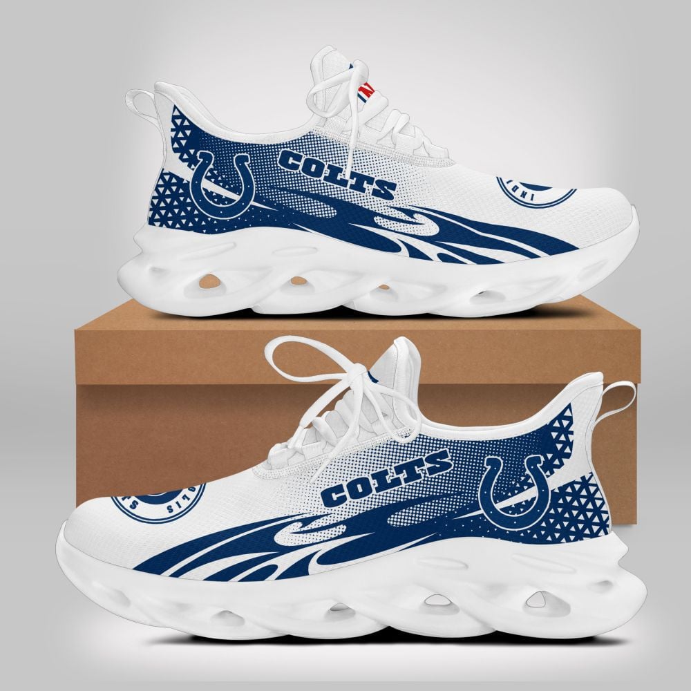 Ideafootwear Indianapolis Colts NFL Max Soul Shoes Sneakers For Men And Women
