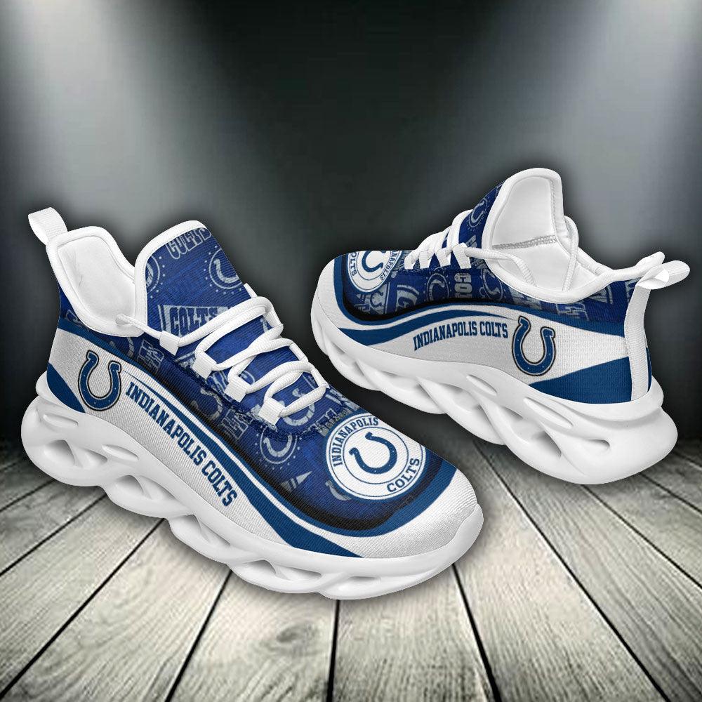 Ideafootwear Indianapolis Colts NFL Max Soul Shoes Sneakers For Men And Women