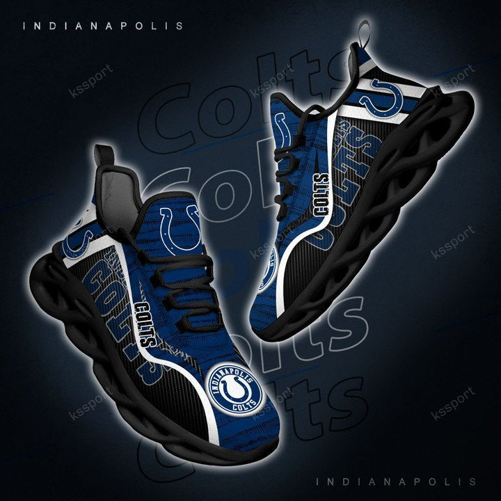 Ideafootwear Indianapolis Colts NFL Max Soul Shoes Sneakers For Men And Women
