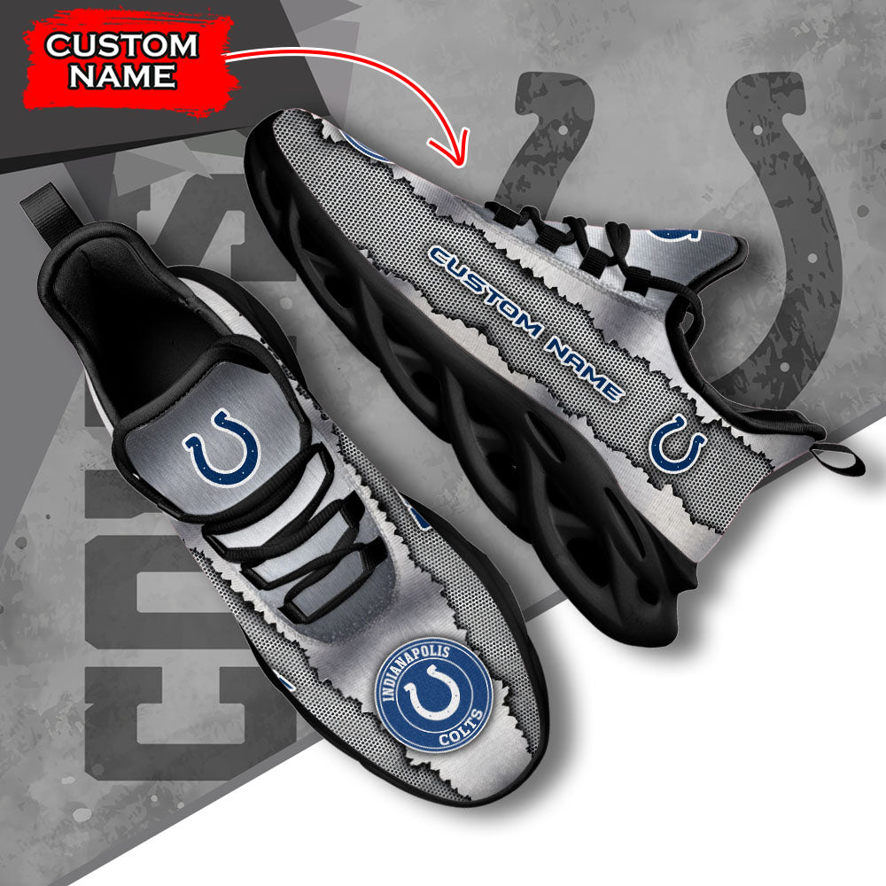 Ideafootwear Indianapolis Colts NFL Max Soul Shoes Sneakers For Men And Women