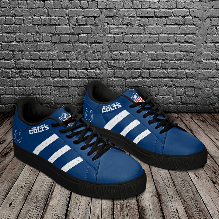 Ideafootwear Indianapolis Colts Skate Stan Shoes Sneakes For Men And Women
