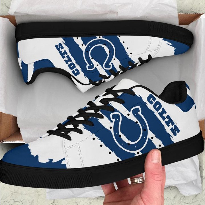 Ideafootwear Indianapolis Colts Skate Stan Shoes Sneakes For Men And Women