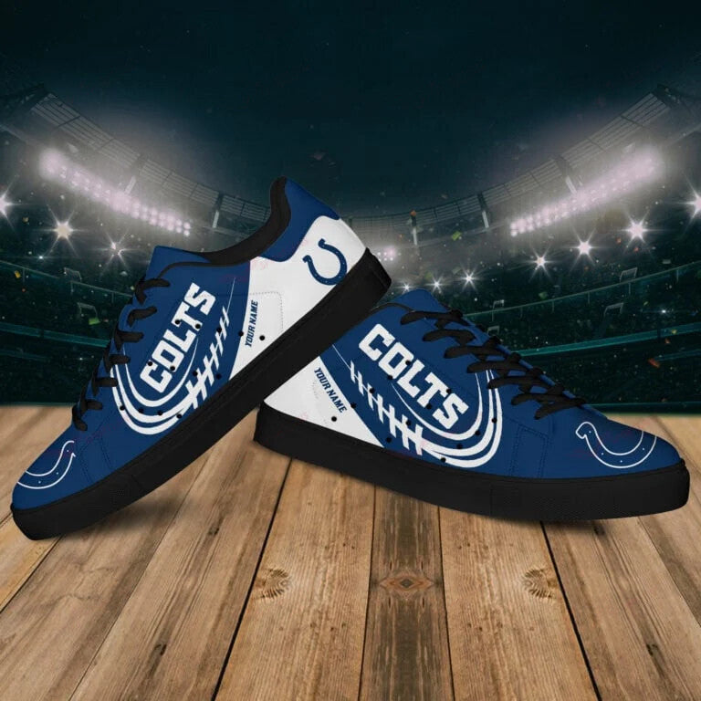 Ideafootwear Indianapolis Colts Skate Stan Shoes Sneakes For Men And Women