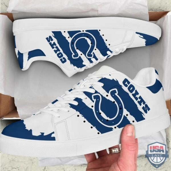 Ideafootwear Indianapolis Colts Skate Stan Shoes Sneakes For Men And Women