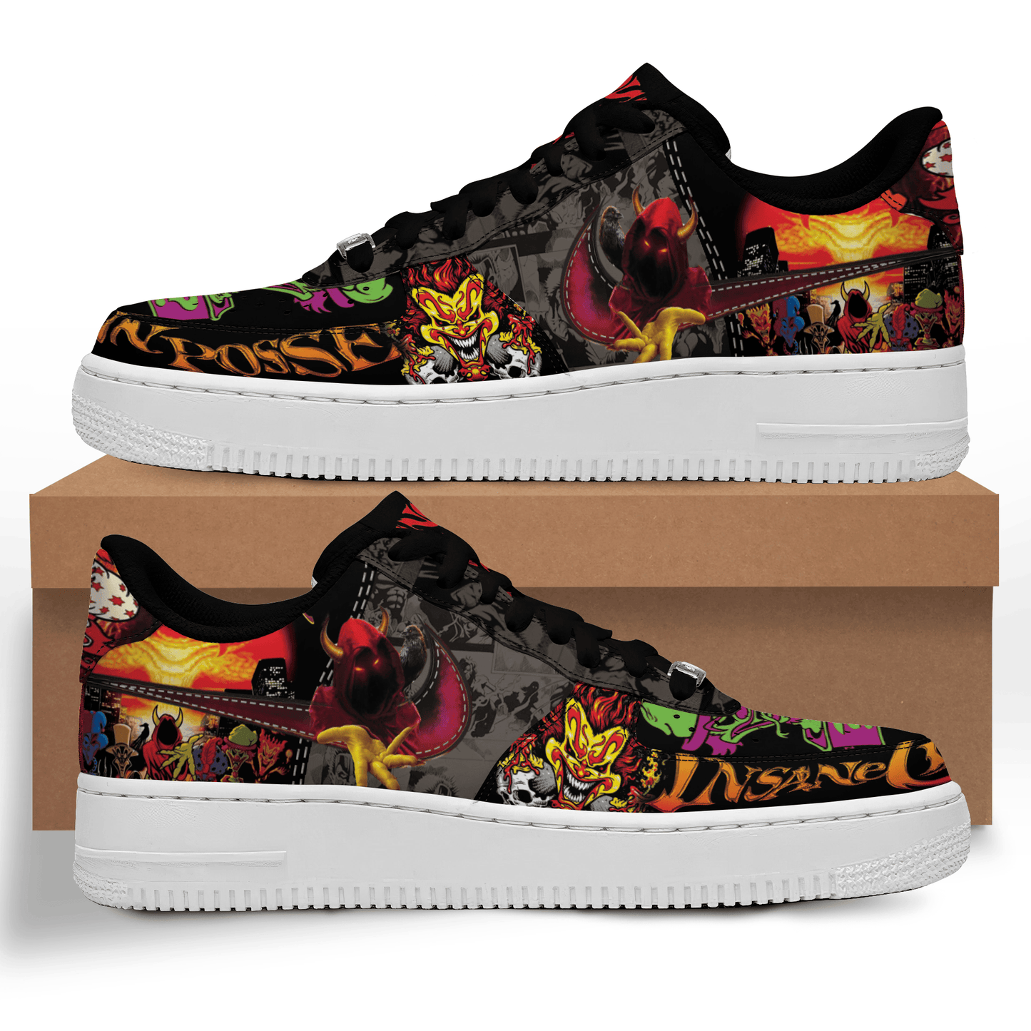 Ideafootwear Insane Clown Posse Air Low-Top Sneakers Shoes For Men And Women
