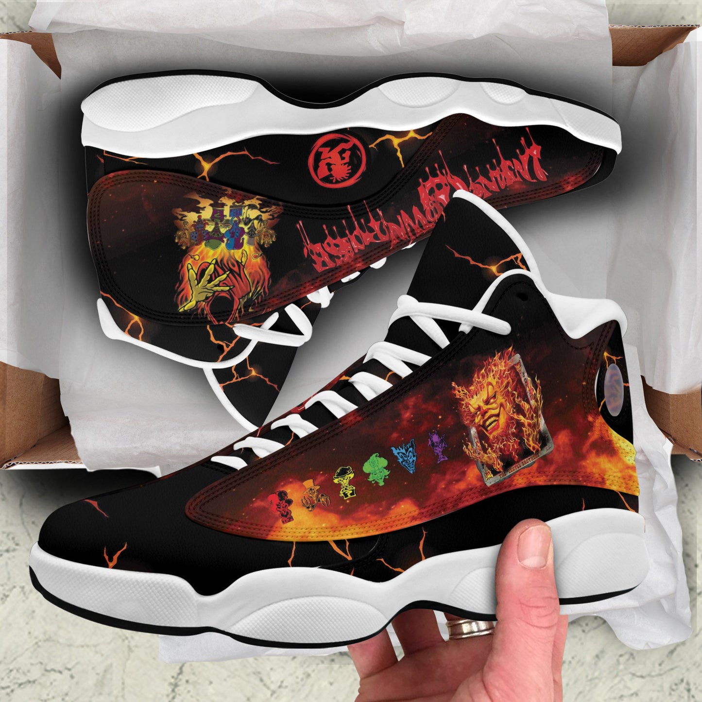 Ideafootwear Insane Clown Posse AJ13 Sneakers Shoes For Men And Women