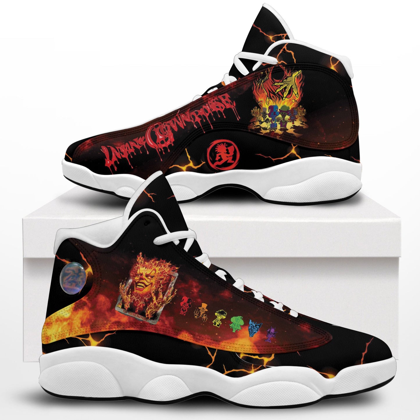 Ideafootwear Insane Clown Posse AJ13 Sneakers Shoes For Men And Women