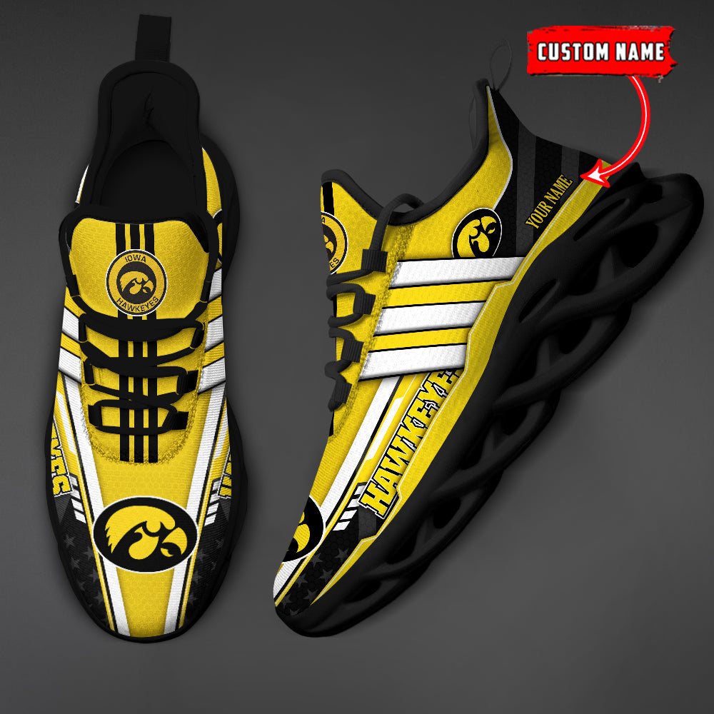 Ideafootwear Iowa Hawkeyes Max Soul Shoes Sneakers For Men And Women
