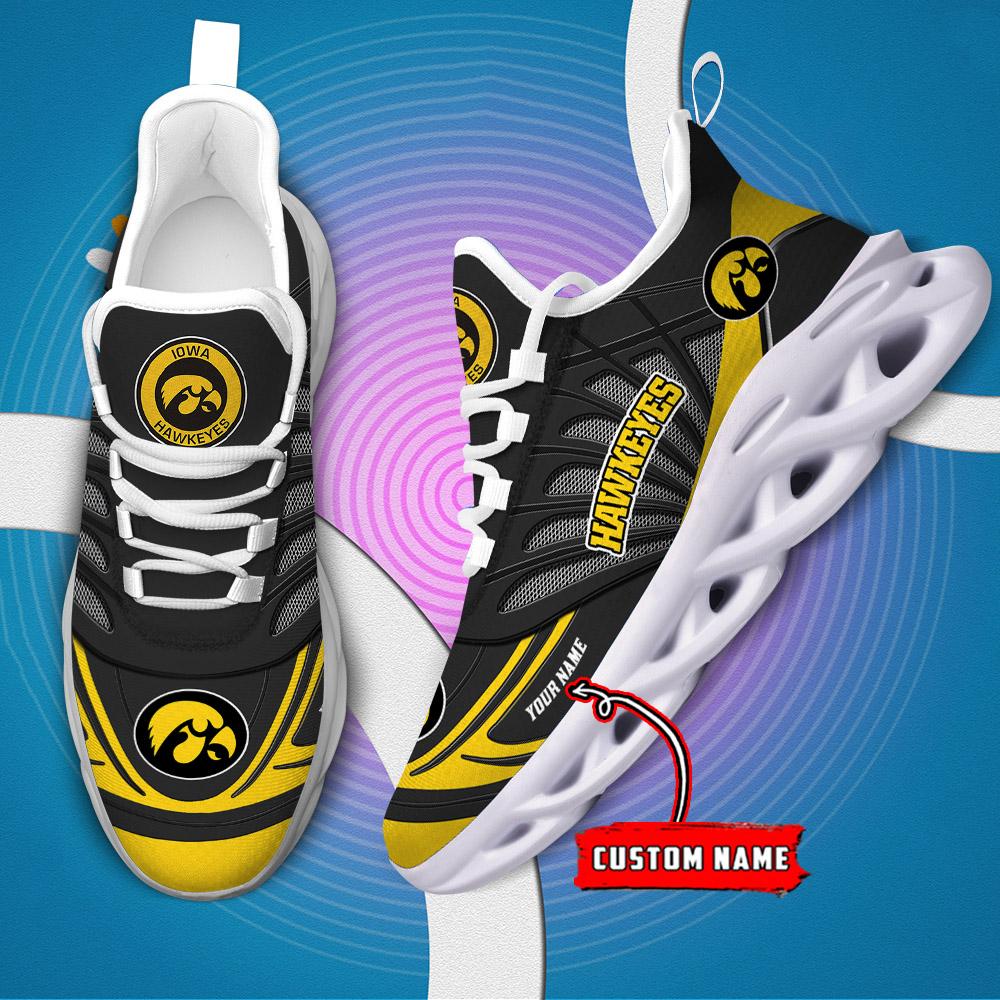 Ideafootwear Iowa Hawkeyes Max Soul Shoes Sneakers For Men And Women