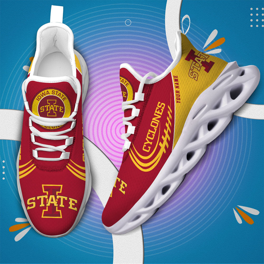 Ideafootwear Iowa State Cyclones NCAA Max Soul Shoes Sneakers For Men And Women