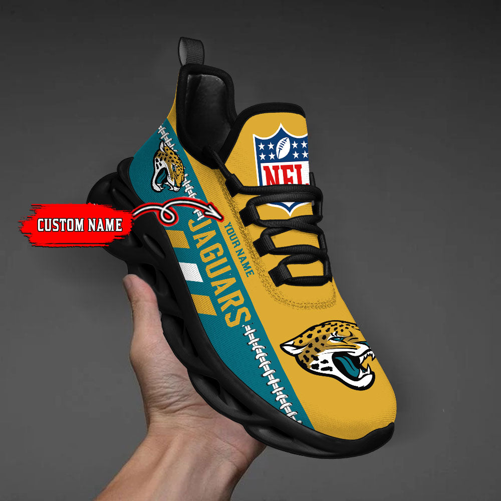Ideafootwear Jacksonville Jaguars Max Soul Shoes Sneakers For Men And Women