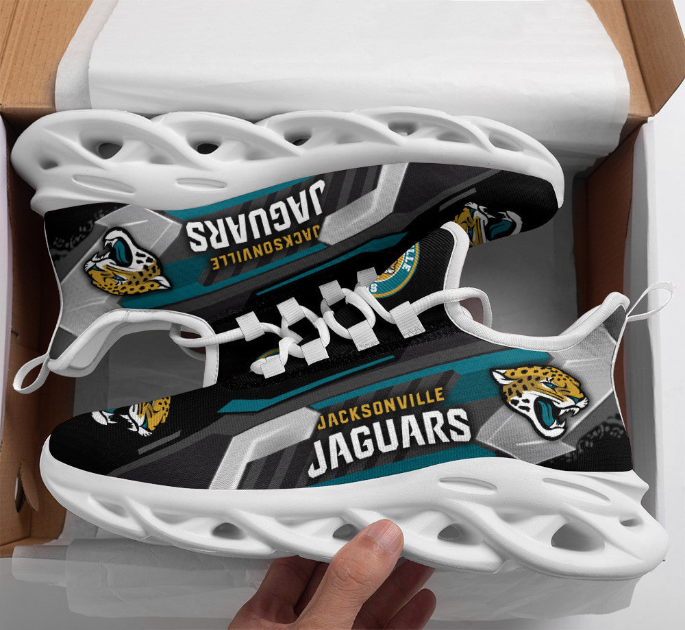 Ideafootwear Jacksonville Jaguars NFL Max Soul Shoes Sneakers For Men And Women