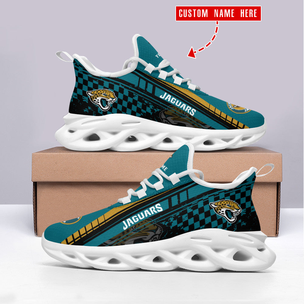 Ideafootwear Jacksonville Jaguars NFL Max Soul Shoes Sneakers For Men And Women