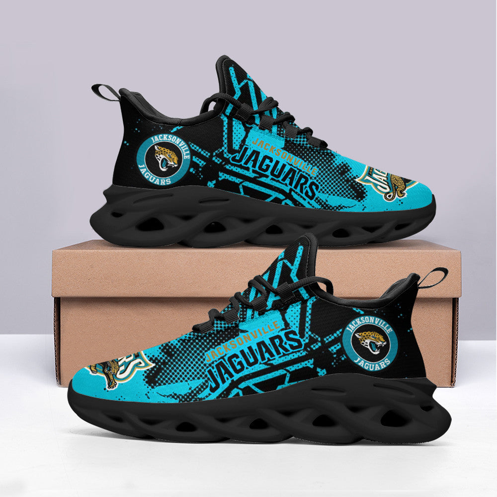 Ideafootwear Jacksonville Jaguars NFL Max Soul Shoes Sneakers For Men And Women