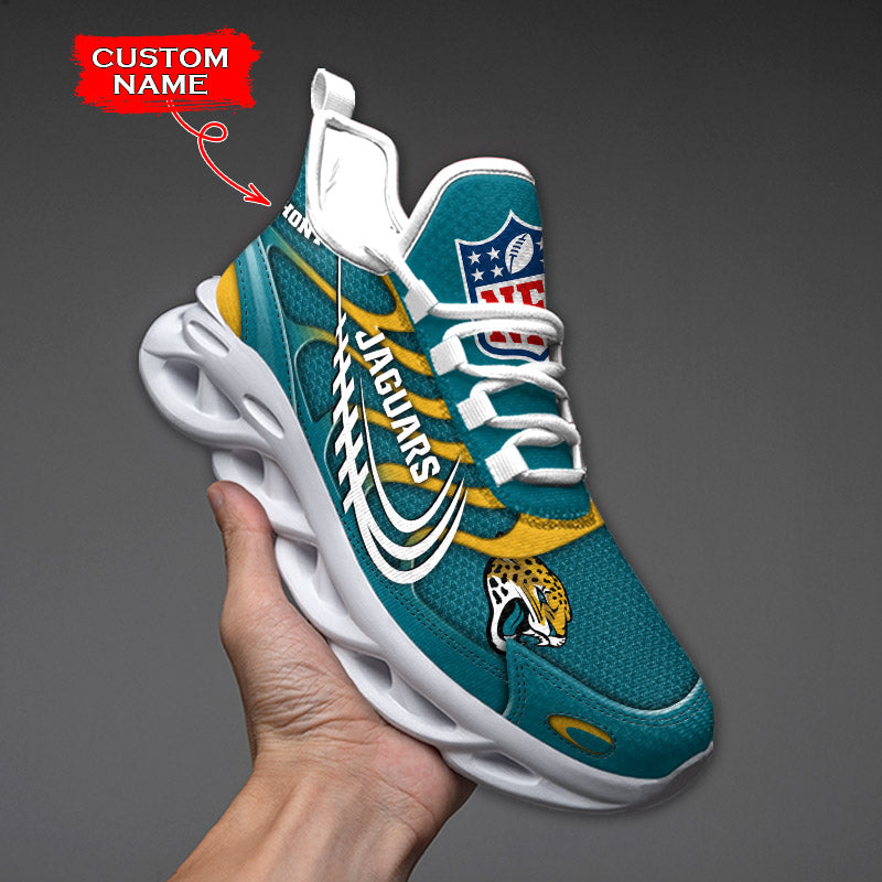 Ideafootwear Jacksonville Jaguars NFL Max Soul Shoes Sneakers For Men And Women