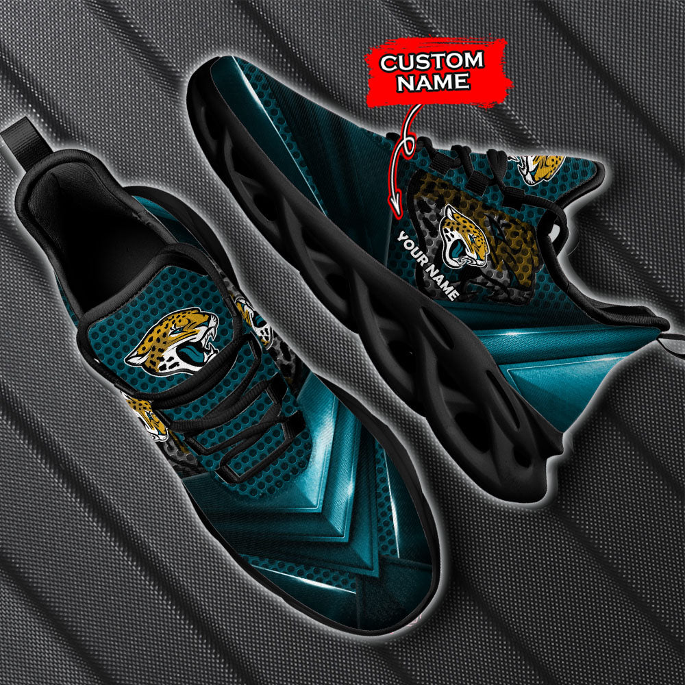 Ideafootwear Jacksonville Jaguars NFL Max Soul Shoes Sneakers For Men And Women