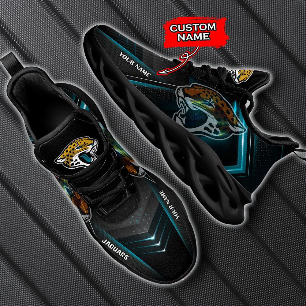 Ideafootwear Jacksonville Jaguars NFL Max Soul Shoes Sneakers For Men And Women