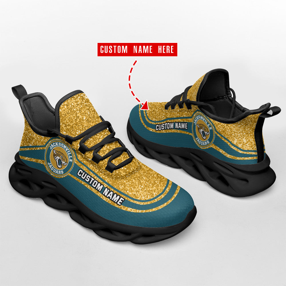 Ideafootwear Jacksonville Jaguars NFL Max Soul Shoes Sneakers For Men And Women