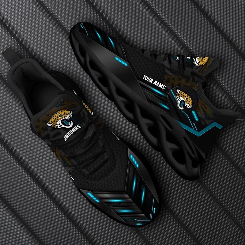 Ideafootwear Jacksonville Jaguars NFL Max Soul Shoes Sneakers For Men And Women