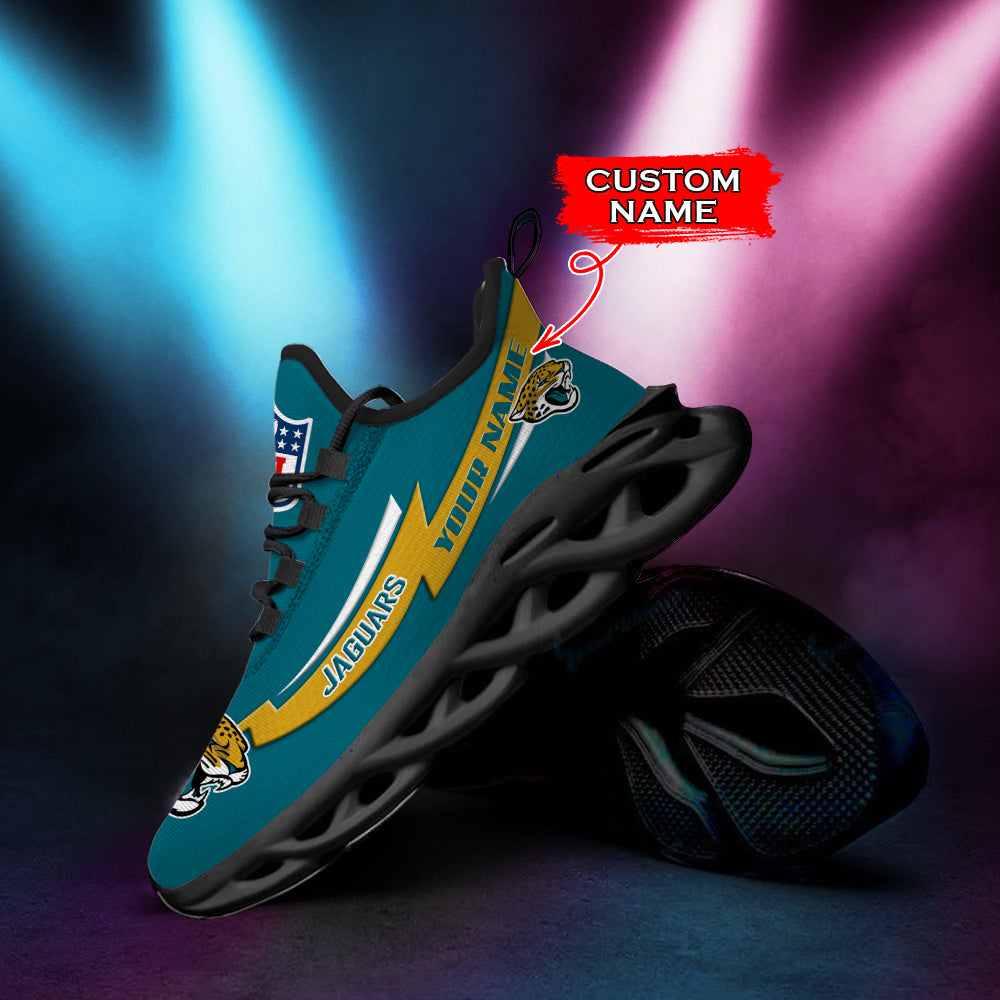 Ideafootwear Jacksonville Jaguars NFL Max Soul Shoes Sneakers For Men And Women