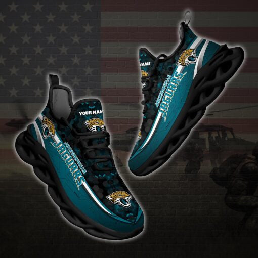 Ideafootwear Jacksonville Jaguars NFL Max Soul Shoes Sneakers For Men And Women