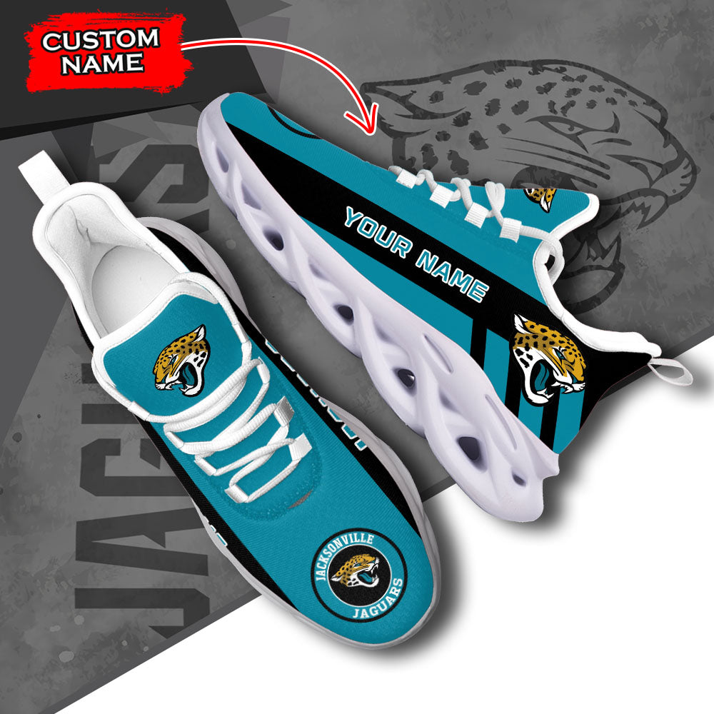 Ideafootwear Jacksonville Jaguars NFL Max Soul Shoes Sneakers For Men And Women