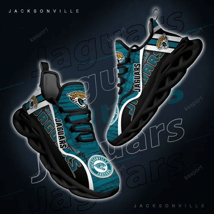 Ideafootwear Jacksonville Jaguars NFL Max Soul Shoes Sneakers For Men And Women