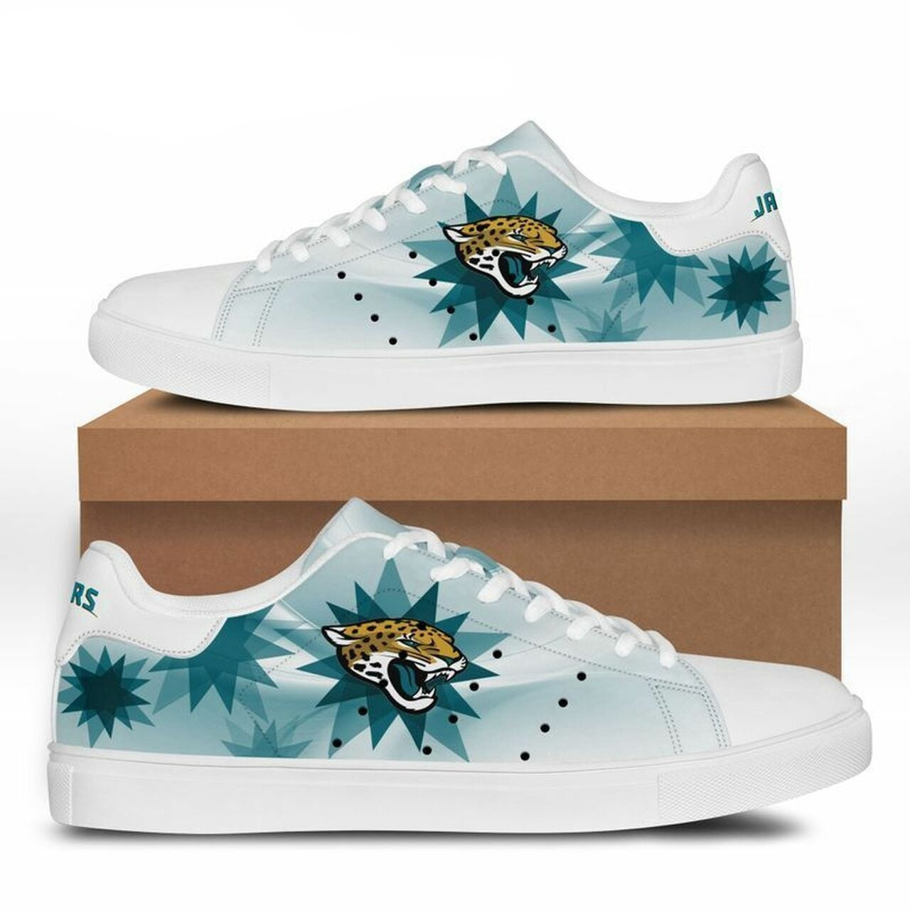 Ideafootwear Jacksonville Jaguars Skate Stan Shoes Sneakes For Men And Women