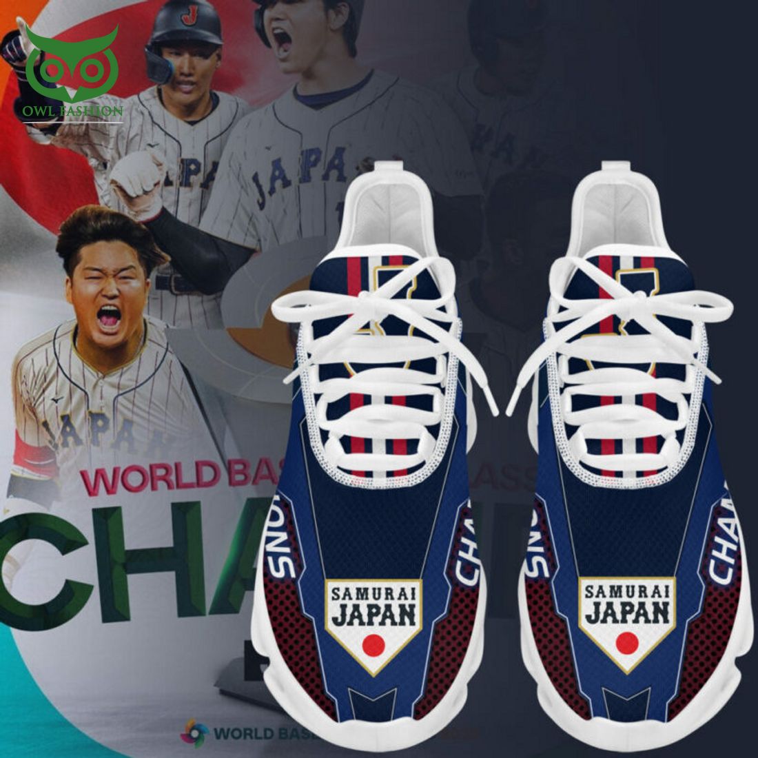Ideafootwear Japan national baseball team Max Soul Shoes Sneakers For Men And Women