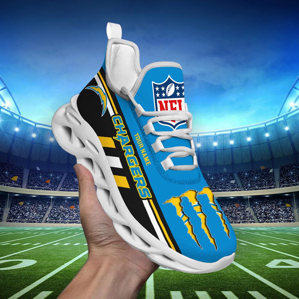 Ideafootwear Los Angeles Chargers Max Soul Shoes Sneakers For Men And Women