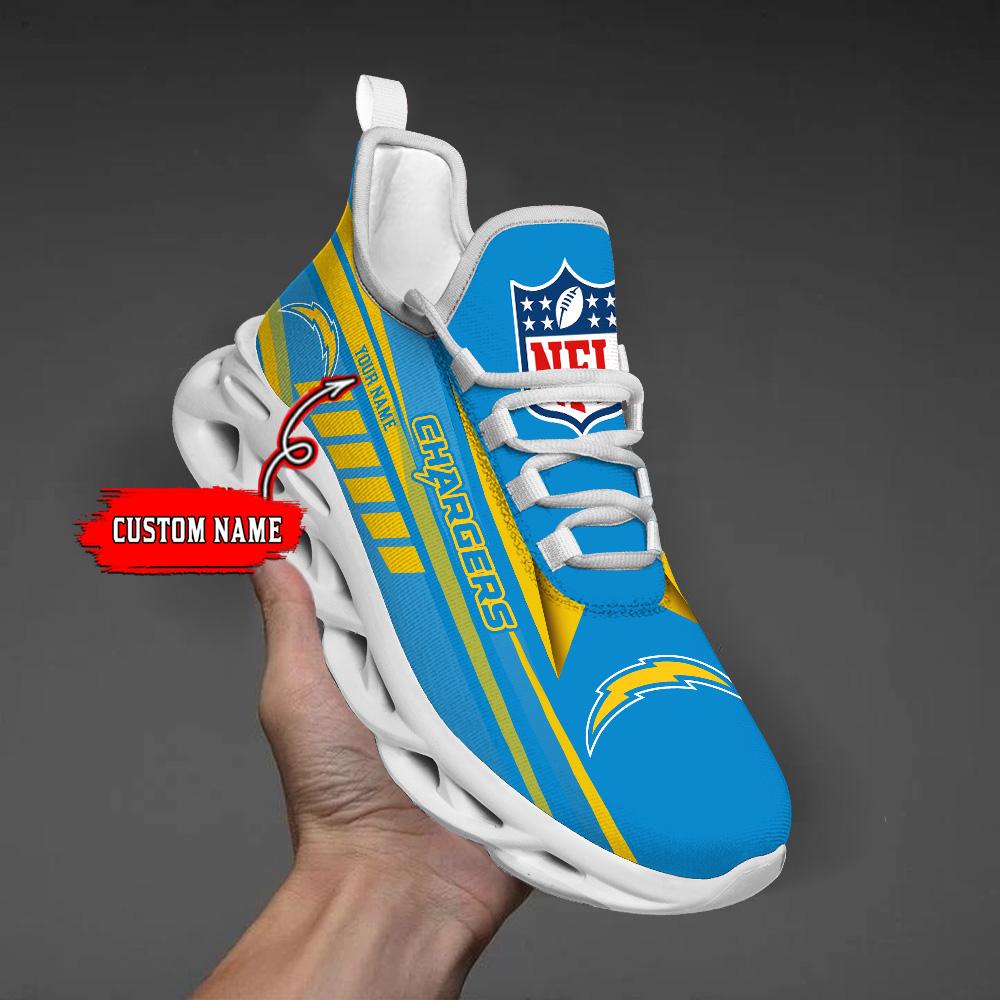 Ideafootwear Los Angeles Chargers Max Soul Shoes Sneakers For Men And Women