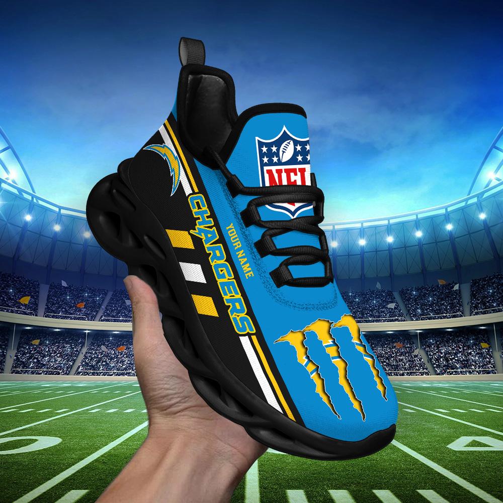 Ideafootwear Los Angeles Chargers Max Soul Shoes Sneakers For Men And Women