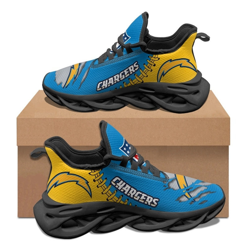 Ideafootwear Los Angeles Chargers NFL Max Soul Shoes Sneakers For Men And Women