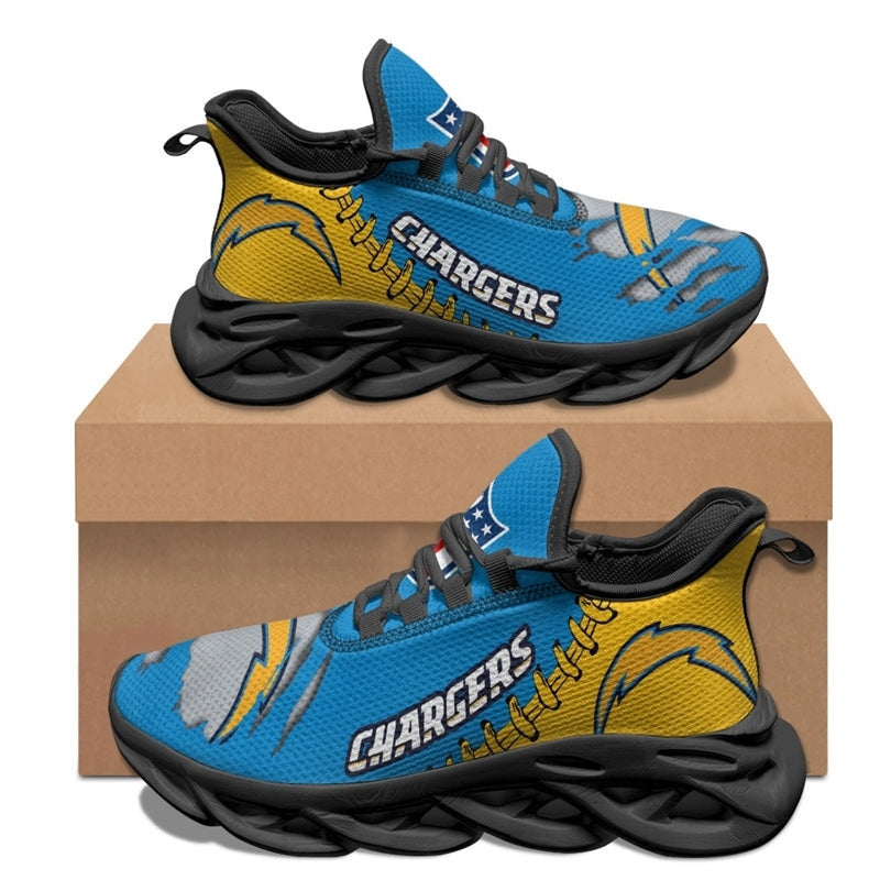Ideafootwear Los Angeles Chargers NFL Max Soul Shoes Sneakers For Men And Women