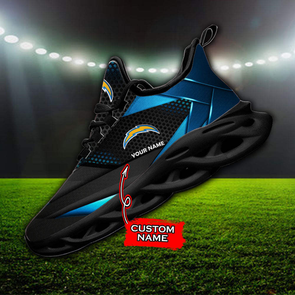 Ideafootwear Los Angeles Chargers NFL Max Soul Shoes Sneakers For Men And Women