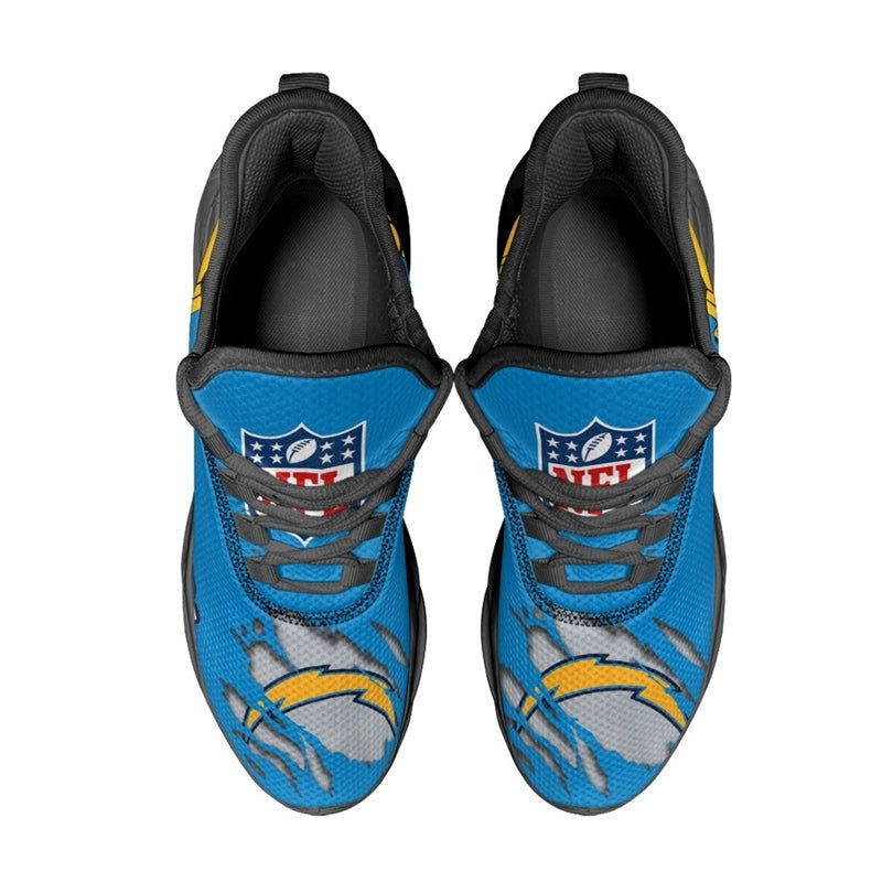 Ideafootwear Los Angeles Chargers NFL Max Soul Shoes Sneakers For Men And Women