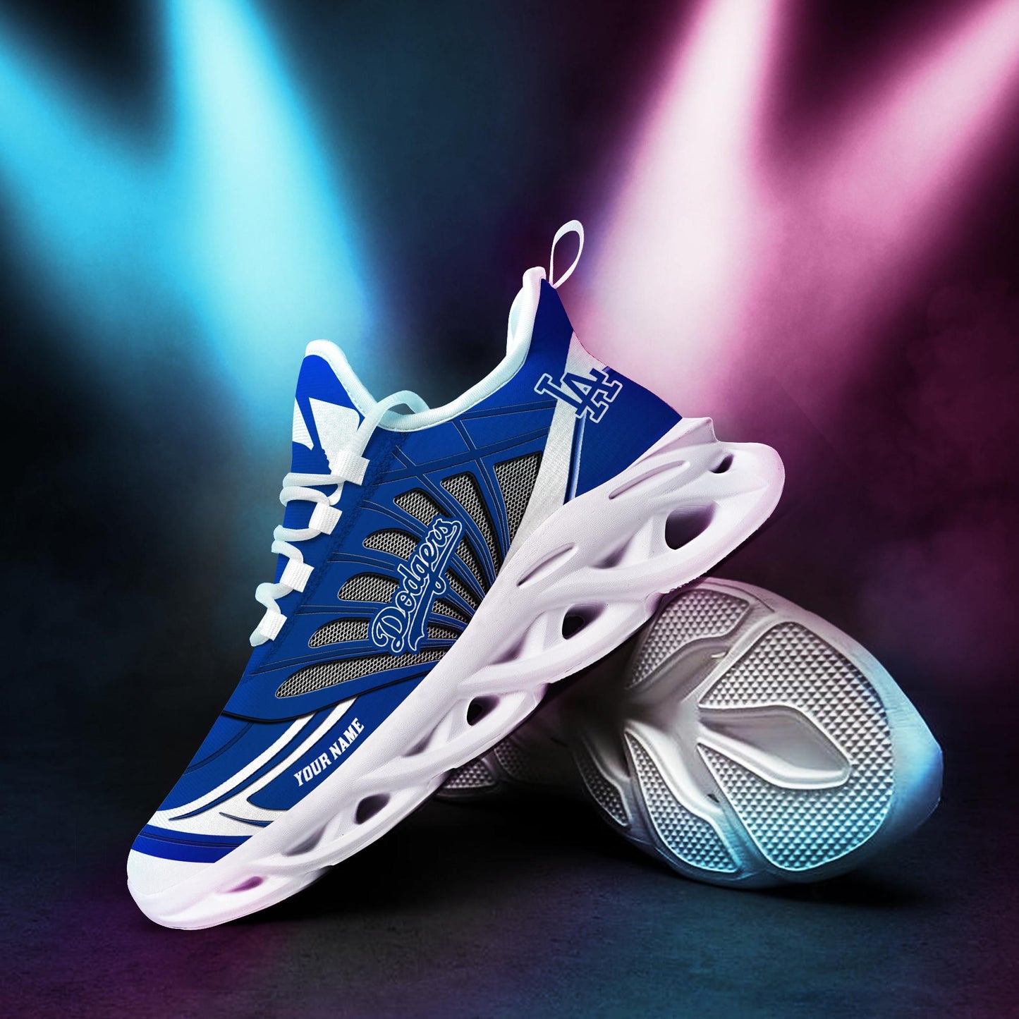 Ideafootwear Los Angeles Dodgers Max Soul Shoes Sneakers For Men And Women