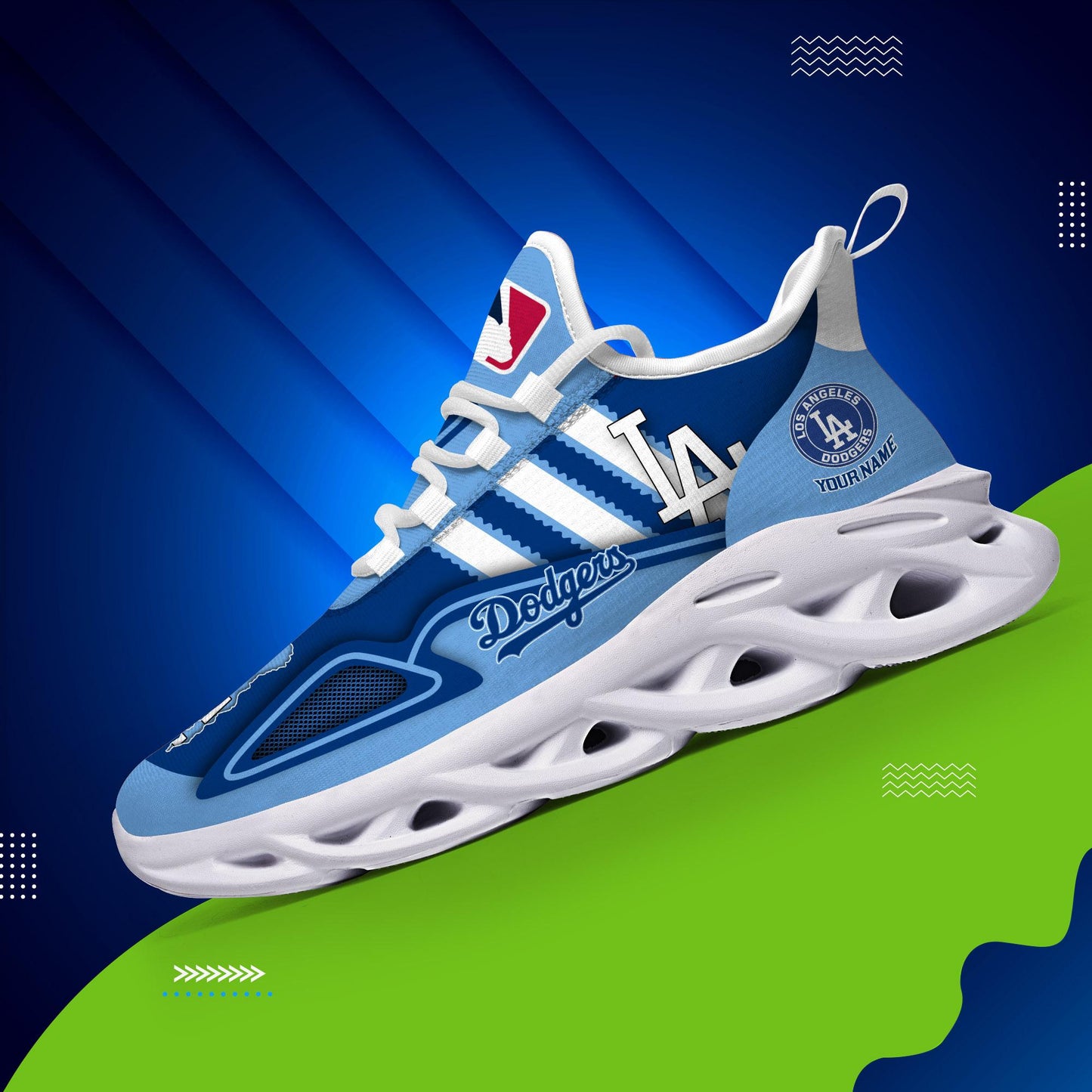 Ideafootwear Los Angeles Dodgers Max Soul Shoes Sneakers For Men And Women