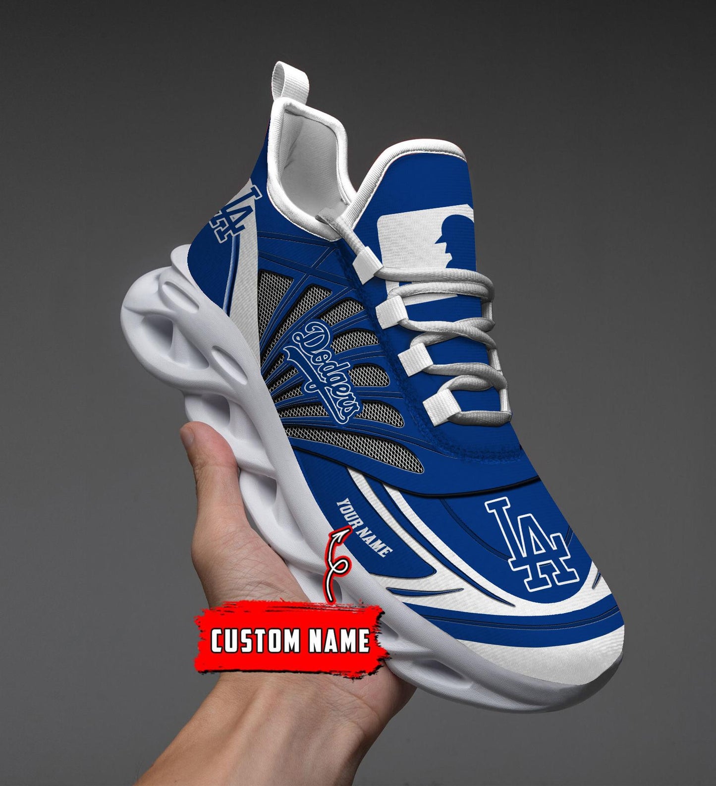 Ideafootwear Los Angeles Dodgers Max Soul Shoes Sneakers For Men And Women