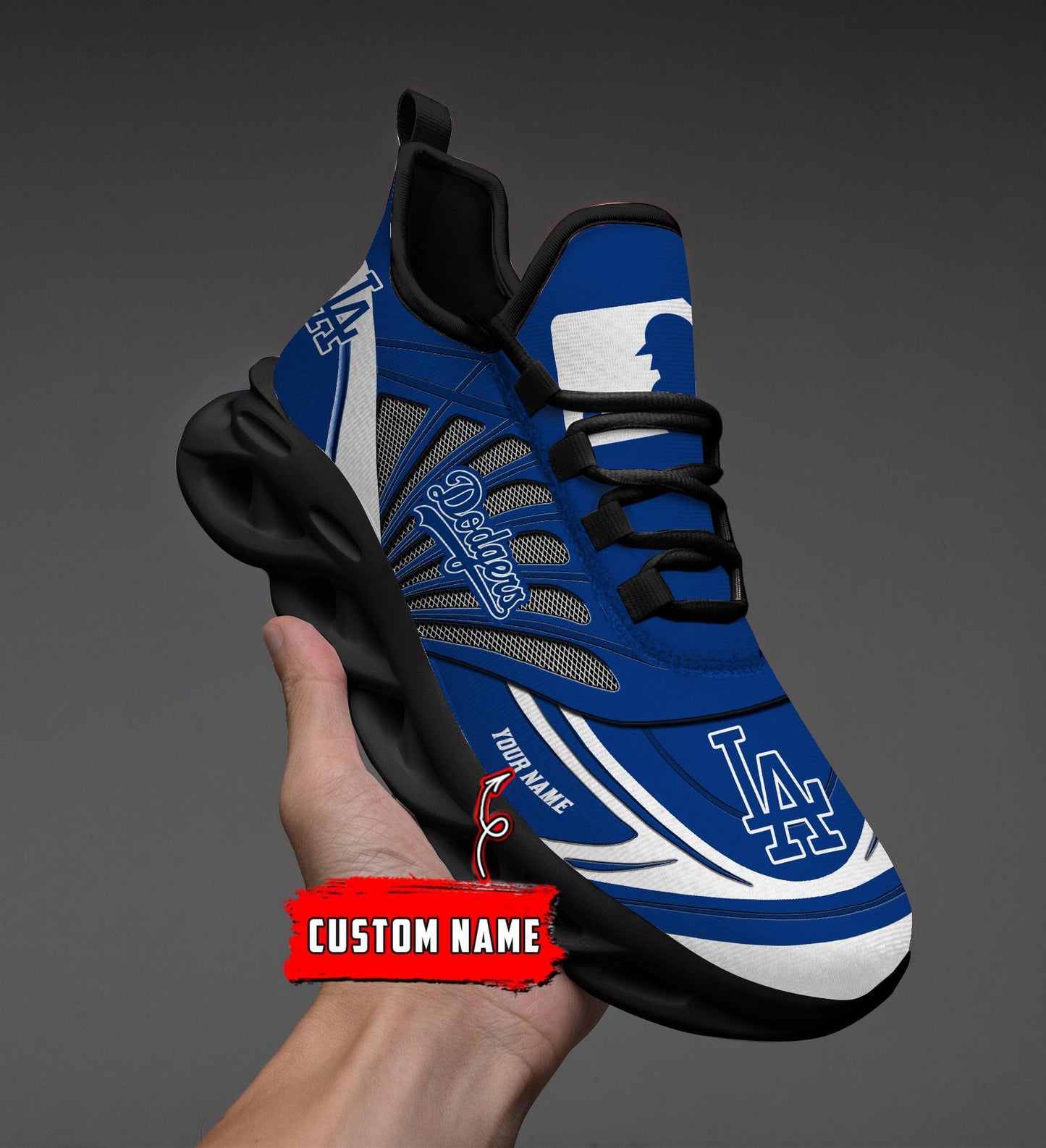Ideafootwear Los Angeles Dodgers Max Soul Shoes Sneakers For Men And Women