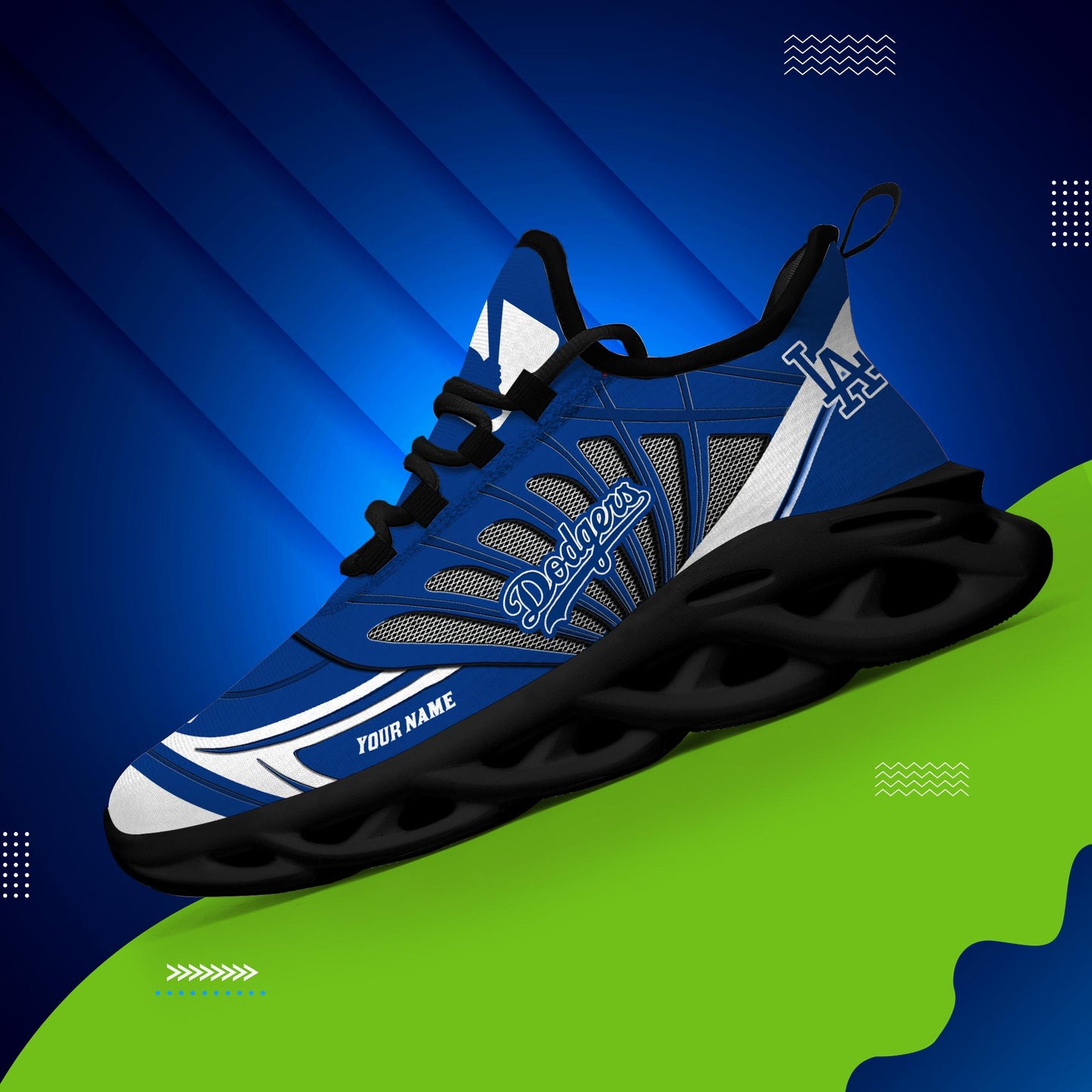 Ideafootwear Los Angeles Dodgers Max Soul Shoes Sneakers For Men And Women