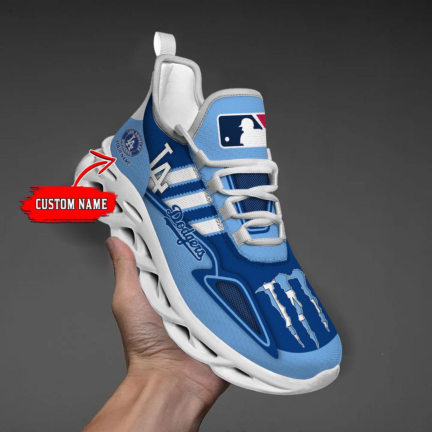 Ideafootwear Los Angeles Dodgers Max Soul Shoes Sneakers For Men And Women