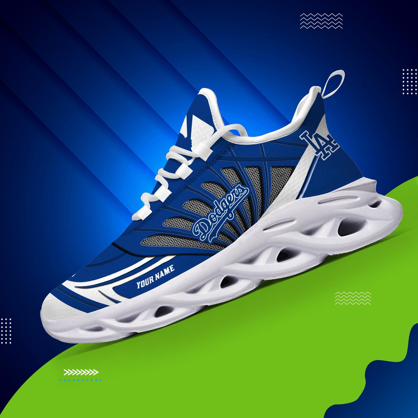 Ideafootwear Los Angeles Dodgers Max Soul Shoes Sneakers For Men And Women