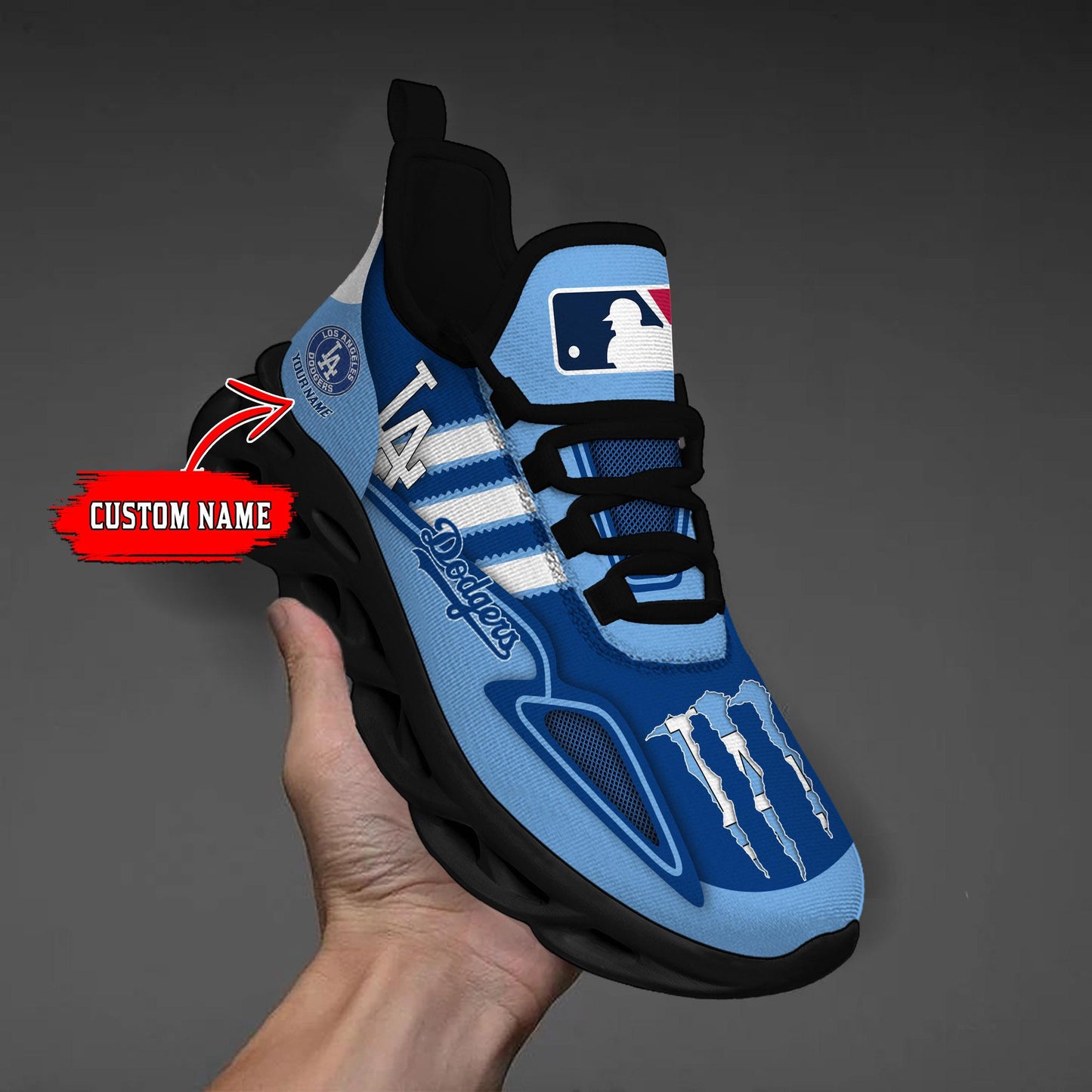 Ideafootwear Los Angeles Dodgers Max Soul Shoes Sneakers For Men And Women