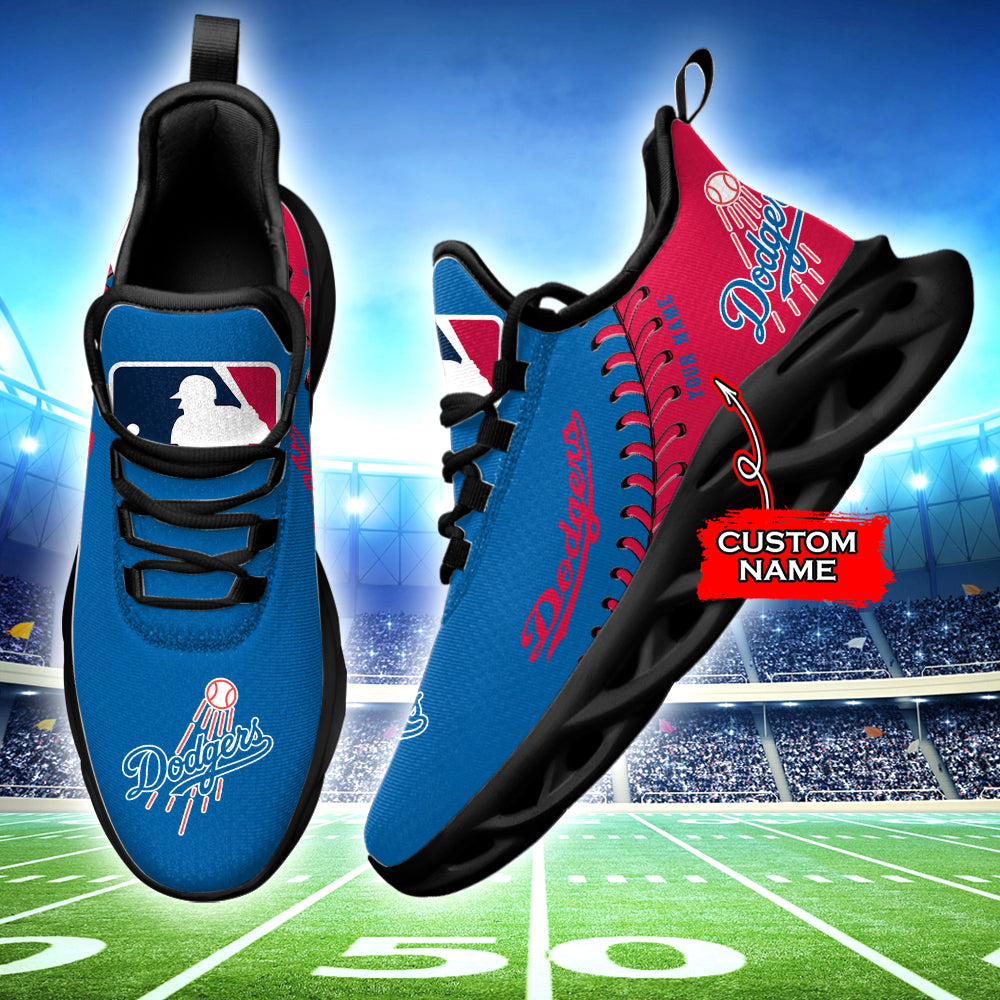 Ideafootwear Los Angeles Dodgers MLB Max Soul Shoes Sneakers For Men And Women