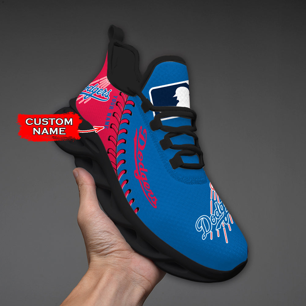 Ideafootwear Los Angeles Dodgers MLB Max Soul Shoes Sneakers For Men And Women