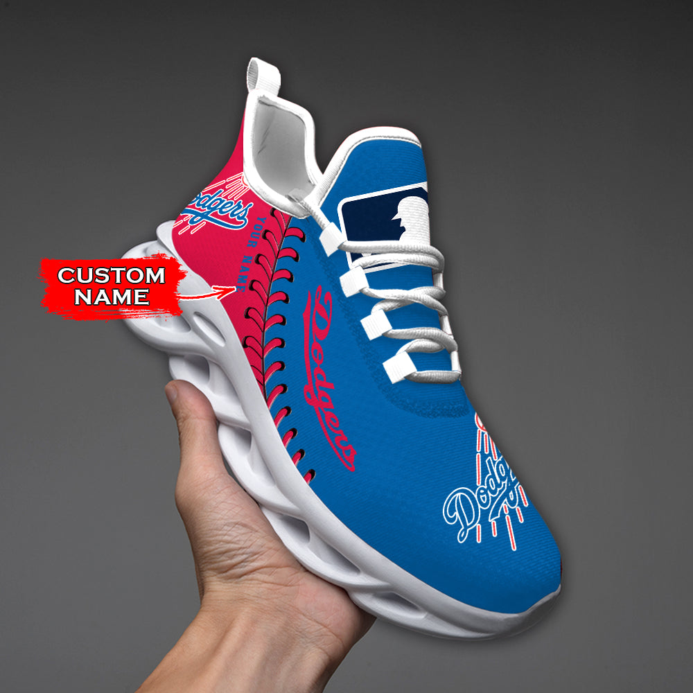 Ideafootwear Los Angeles Dodgers MLB Max Soul Shoes Sneakers For Men And Women